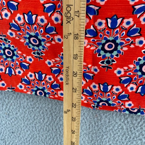 Boden Skirt Womens 6 Red Blue Floral Stretch Mini Straight Pencil Office Career - Picture 7 of 11