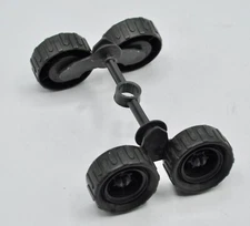 Vtg 1987 GI Joe Persuader Tank Front Axle w/ Wheels Tires Replacement Parts ARAH