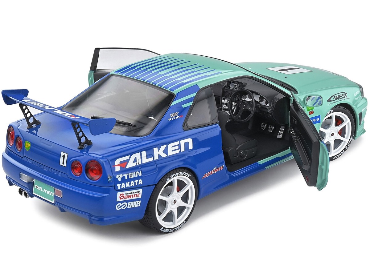 No534 ミニカー1/18 NISSAN SKYLINE GT-R R34 s-l1200.jpg