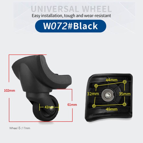 2 piezas de repuesto de rueda de equipaje para Samsonite equipaje rueda trolley americana - Imagen 47 de 59