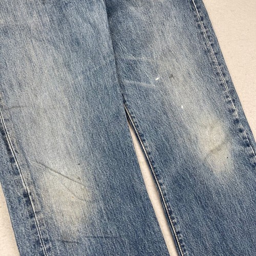 Jeans Vintage Levis Uomo 34x33 (Adatto 33x33) Blu 501 Gamba Dritta Sbiadito Lavoro Y2K - Foto 7 di 23