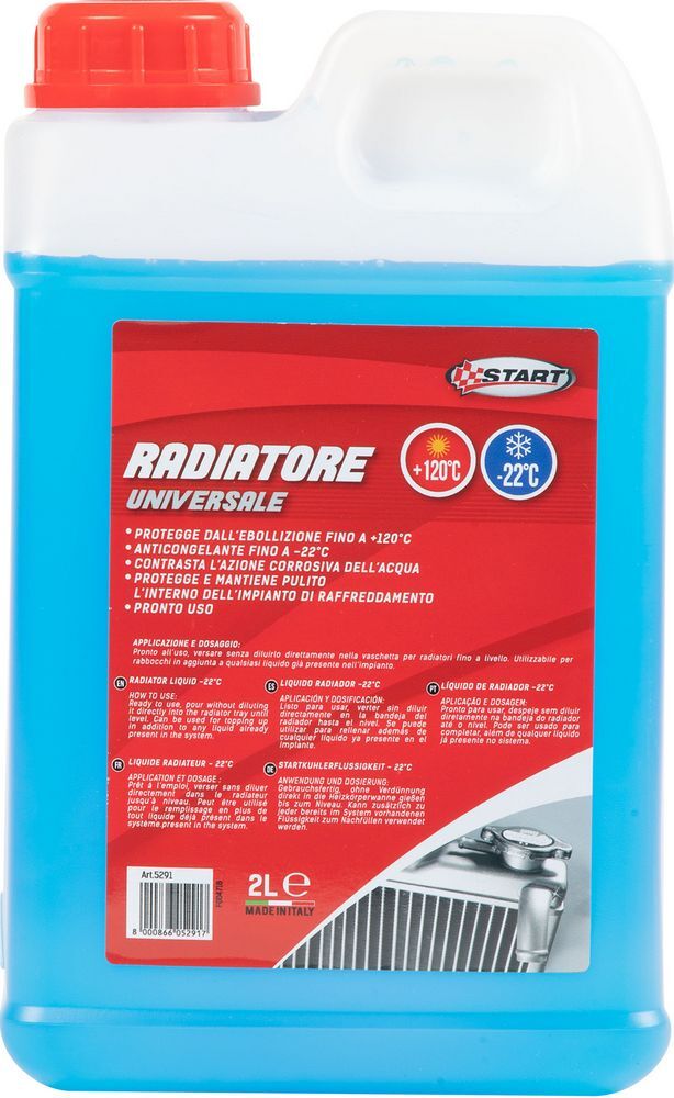 Liquido tergivetro effetto anticongelante -22°C 2L