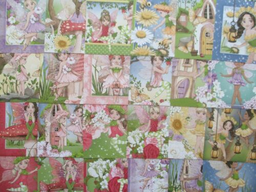 24x Hunkydory Little Square Book Fairy Blossoms Papierowe nakładki słodkie z kwiatami - Zdjęcie 1 z 1