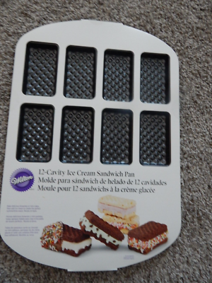 NEW WILTON 12 Cavity Ice Cream Sandwich Pan
