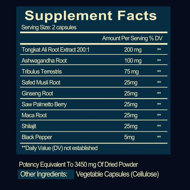 120 Capsule 3450MG Tong-kat TUTTO LONGJACK GRADO UN ESTRATTO DI RADICE - Foto 11
