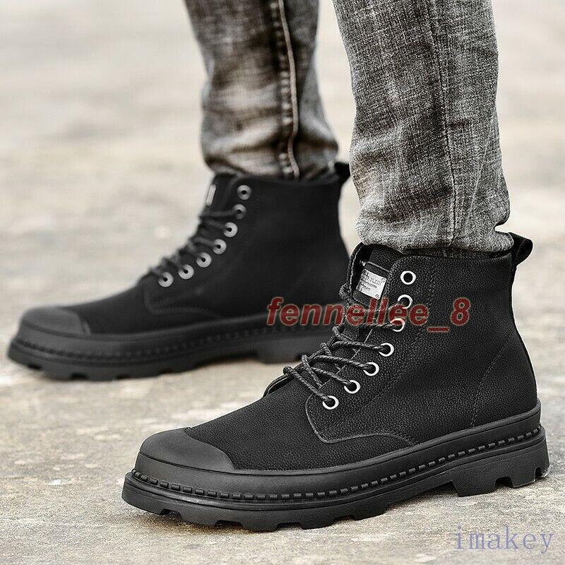 SAOLA Stivaletto uomo casual stringato zip laterale alto tavola scarpe sneakers Oxford