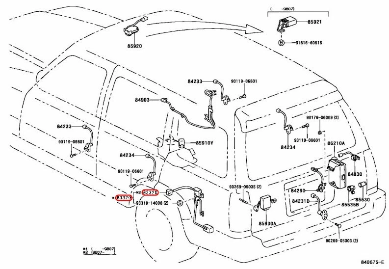 Medidor transmisor de combustible OEM TOYOTA 83320-35530 para 4RUNNER 1995/11-2002/08 Foto 3 de 4