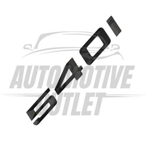 540i LETTERING REAR BOOT LID TRUNK BADGE EMBLEM FOR BMW 5 SERIES, MATT BLACK - Picture 3 of 3