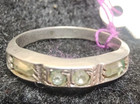 Statement Ring Size 6 Great Retro Great Vintage Sterling Silver & Cubic Zirconia