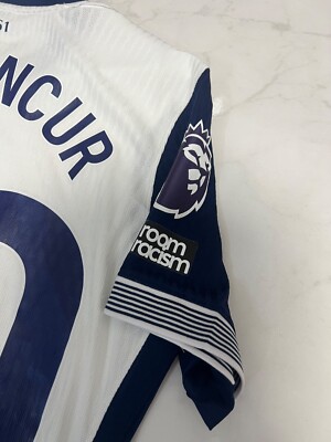 Maillot Tottenham Hotspur Domicile 2024/2025 – Porté Match Vs Bournemouth, N°30 Bentancur, Taille L