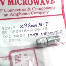 SV Microwave SF0915-6200-10 Attenuator 2.92mm M to F Atten 40 GHz (10 dB) NEW