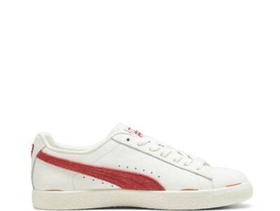 PUMA Clyde Neverworn III - Warm White-Club Red Vintage men's shoes