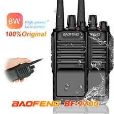2Pcs Baofeng BF-9700 Walkie Talkies Long Range Handheld Two-Way Radio Waterproof
