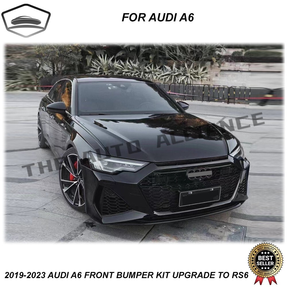 For 2019 2020 2021 2022 2023 Audi A6 Upgrade to RS6 Style Front Bumper Body Kit