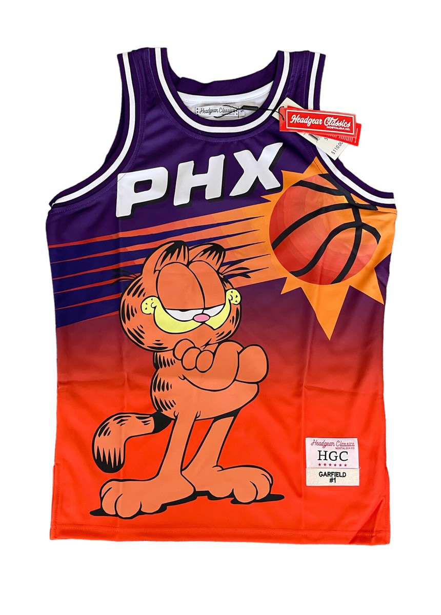 Phoenix Suns Garfield Headgear Classics Nostalgia Jersey Men's
