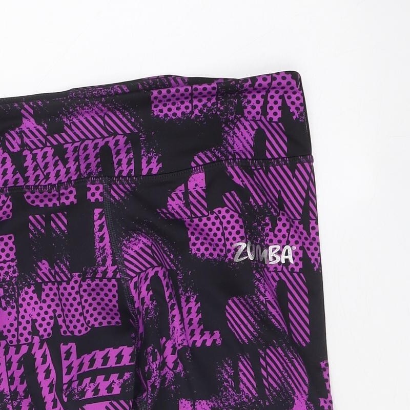 Womens Purple Polyester Blend Compression Legging… - image 4