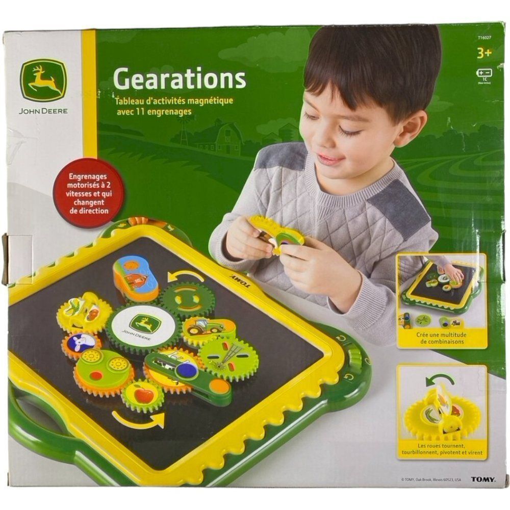 John Deere Generations Magnetic Activity Board 11 Gears TOMY