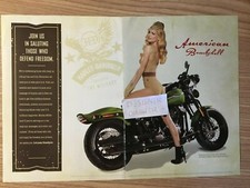 Marisa Miller For Harley Davidson Cross Bones Motorcycles 2009 Print Ad