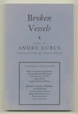 Andre DUBUS / Broken Vessels Uncorrected Proof 1st 1991
