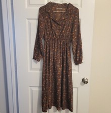 Nice clamp flower print Shirt Dress 