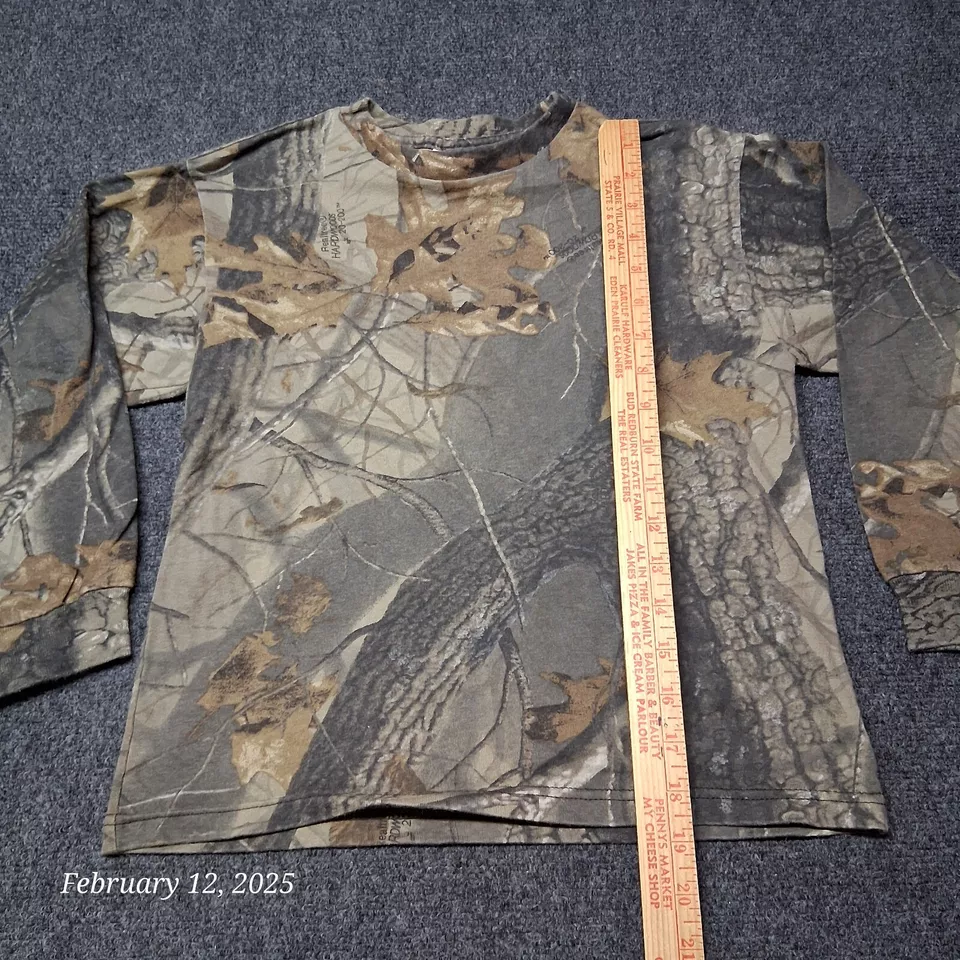 Vintage Wrangler Realtree Hardwoods Camouflage Shirt Youth Teen Medium - Image 4 of 4