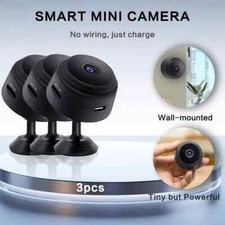 3pcs Ultra HD 1080P Mini Wireless Security Cameras with WiFi, Wide Angle Lens