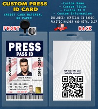CUSTOM PRESS - JOURNALIST - ID CARD