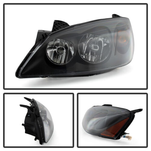 New Black 2005-2010 Pontiac G6 Headlights Headlamps Headlight 05-10 Left+Right - Picture 3 of 7