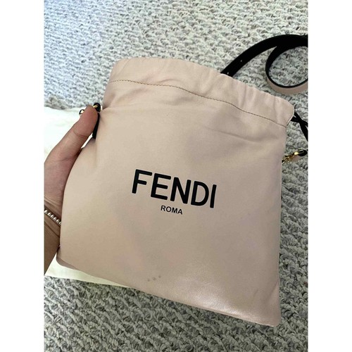 Fendi Roma Sack Pink Leather Drawstring Pouch Crossbody Bag  - Picture 6 of 15