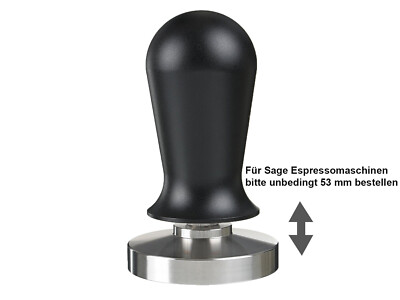 scarlet espresso Tamper »Perfetto« 35 lbs kalibriert schwarz eloxiertem Alugriff