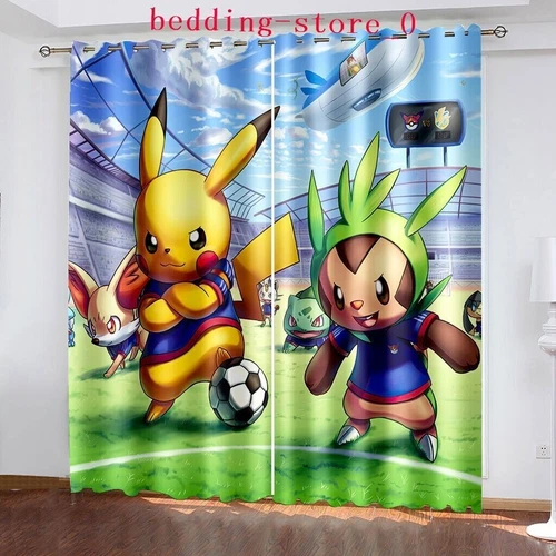 Tende Oscuranti 3D Spesse Bambini/Pokemon Pikachu Anello Termico Occhiello Superiore/Tende - Foto 79 di 93