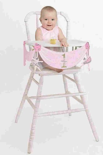 1st Birthday Pink Ballerina Party High Chair Decorating Kit - 第 1/1 張圖片