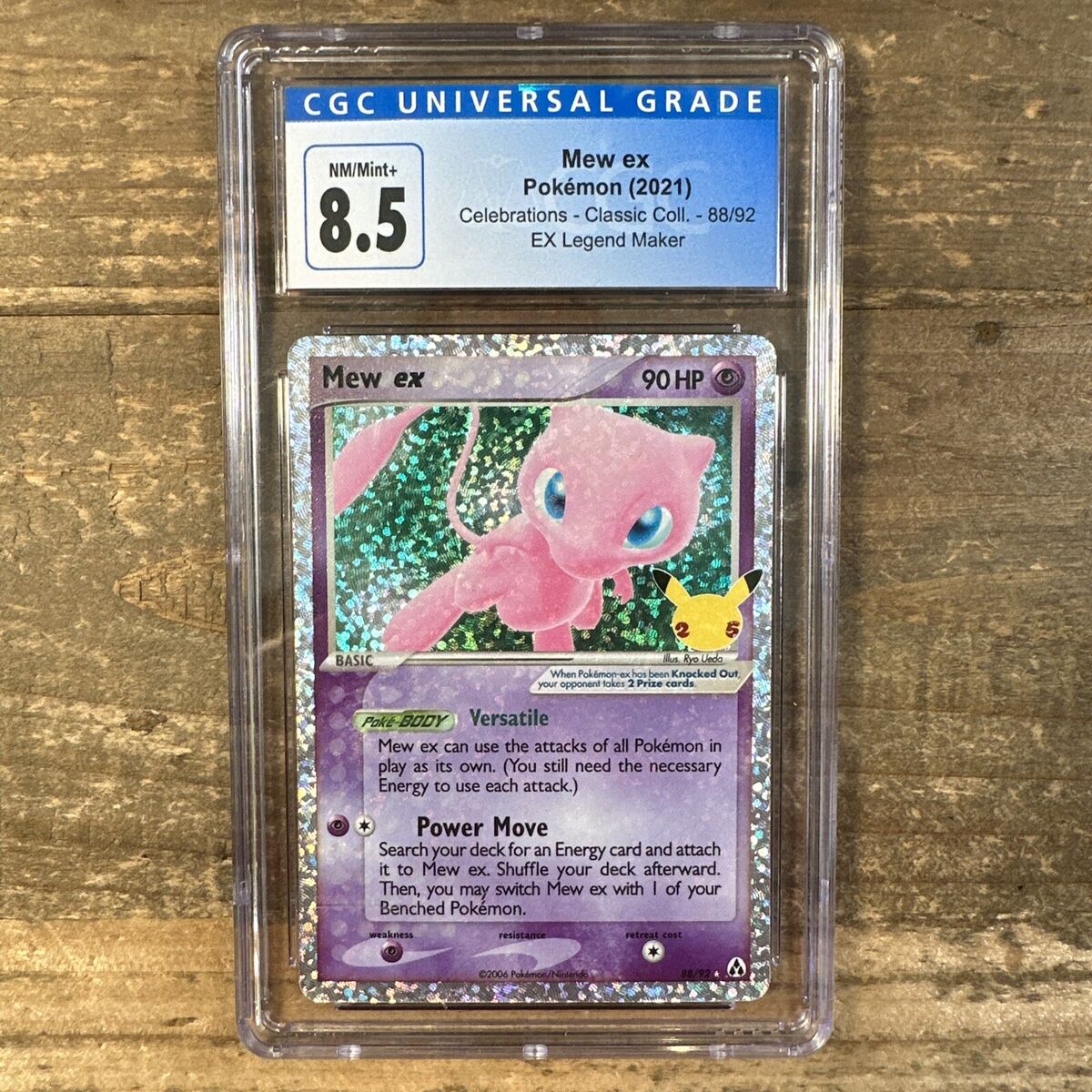 Pokemon Card - MEW EX - CELEBRATIONS 88/92 - CGC GRADED 8.5 Pokemon Card - MEW EX - CELEBRATIONS 88/92 - CGC GRADED 8.5