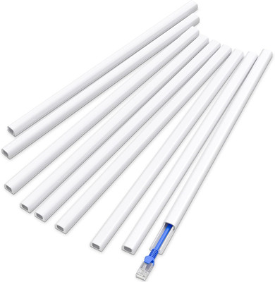 128In Cord Hider for 1 Cord, Self-Adhesive Cord Covers for Wires on Wall, Easier