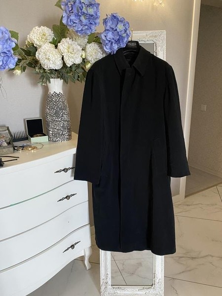 Men Bugatti Trench Coat Black 52 / 6XL / 60