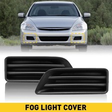 2pcs Front Bumper Fog Light Bezel Covers For 2006-2007 Honda Accord Exlxhybrid