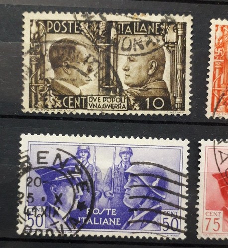 1941 REGNO FRANCOBOLLI USATI FRATELLANZA D'ARMI SERIE COMPLETA - Foto 2 di 4