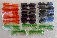 Frienda 20 Pairs Heart-Shaped Rimless Candy Color Unisex Sunglasses for Party