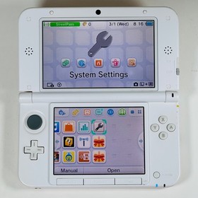 Nintendo 3DS XL LL Pink & White Console w/ Accessories - USA Seller