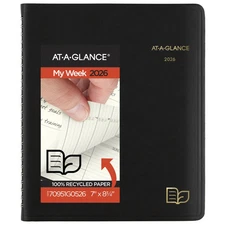 AT-A-GLANCE Recycled Weekly Monthly Appointment Books