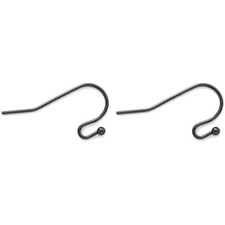 100 Pairs Earwires Ball Dot French Earring Hooks/Dangle Earring Connector/Fin...