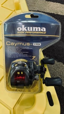 OKUMA CAYMUS C-266W BAITCAST REEL, 6.6:1 Ratio, 7 Bearing,  NEW in Clamshell