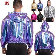 US YiZYiF Adult Bomber Long Sleeve Hip Hop Da...