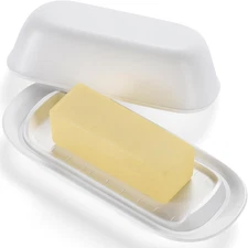 Butter Dish with Lid, Butter Keeper, Easy Scoop,Butter Container Holds for East/