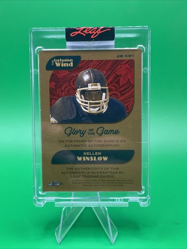 2025 Leaf Glory of the Game Kellen Winslow Auto #5/6 - Bild 2 von 2