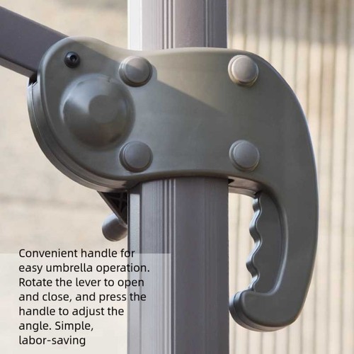 Rocking Handle Replacement for Patio Umbrella Accessories with Plastic Armrest - Picture 12 of 12
