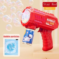 6 hole Dinosaur Bubble Machine Electric Bubble Gun with Light Fully Automatic