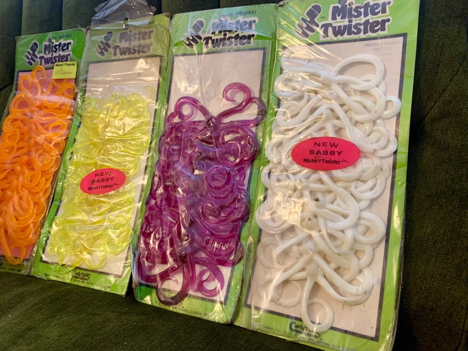 De colección Mister Twister The Original Curly Tails Nuevo atrevido LOTE DE 4-10pk Foto 3 de 4