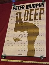 PETER MURPHY RARE 1989 ORIGINAL DEEP BMG CD LP PROMO POSTER CALENDAR BAUHAUS