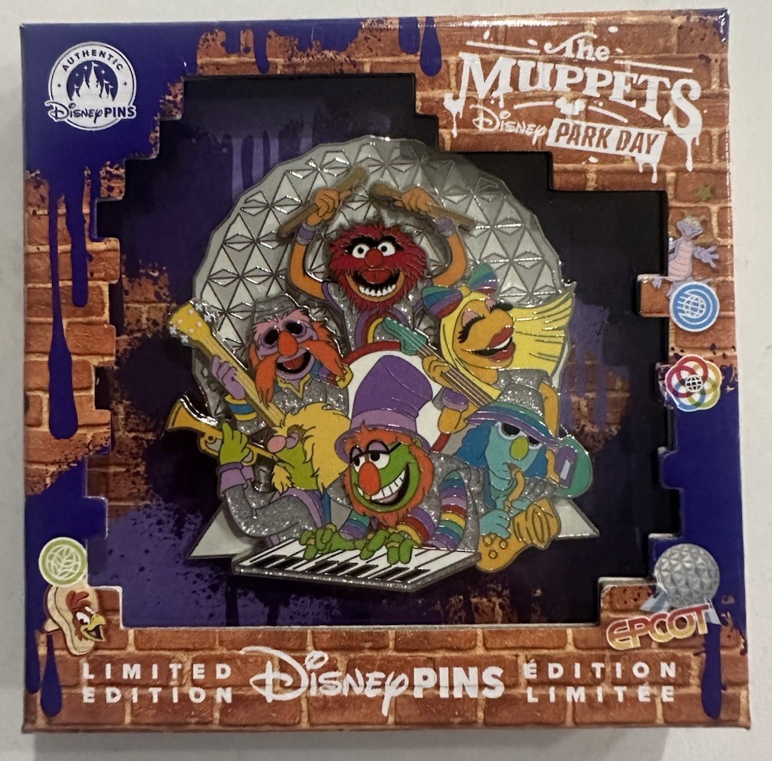 Disney Muppets Park Day Epcot Electric Mayhem Spaceship Earth LE 1500 Pin 2026